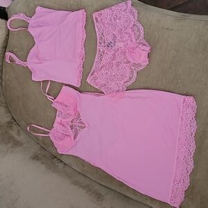 Victoria's Secret Modal & Lace Sleep Set